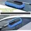 Kemoceng Mobil Microfiber Fleksibel Panjang Pendek Lap Pembersih Debu - Image 2
