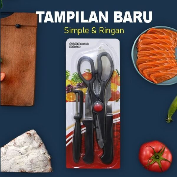 Kitchen Knife Set 4 in 1 Stainless Steel - Image 5